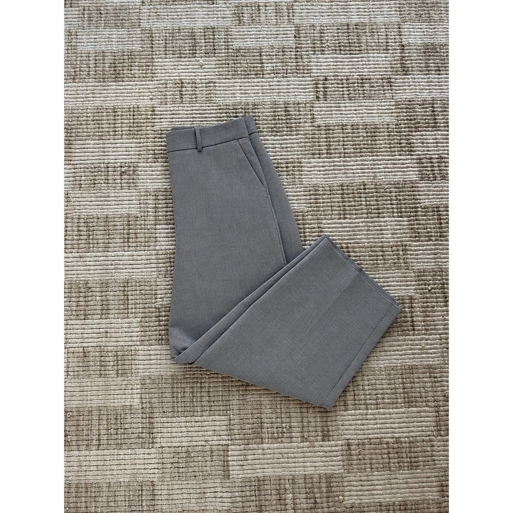 Nordstrom Womens Grey Wide Leg Dress Pants High Rise Trousers Size 10 N0520168MI